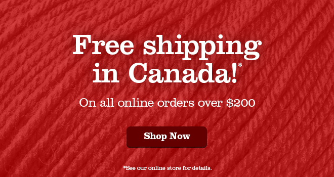 Free shipping in Canada